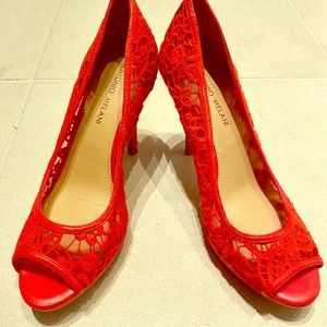 Beautiful Antonio Melani orange shoes.